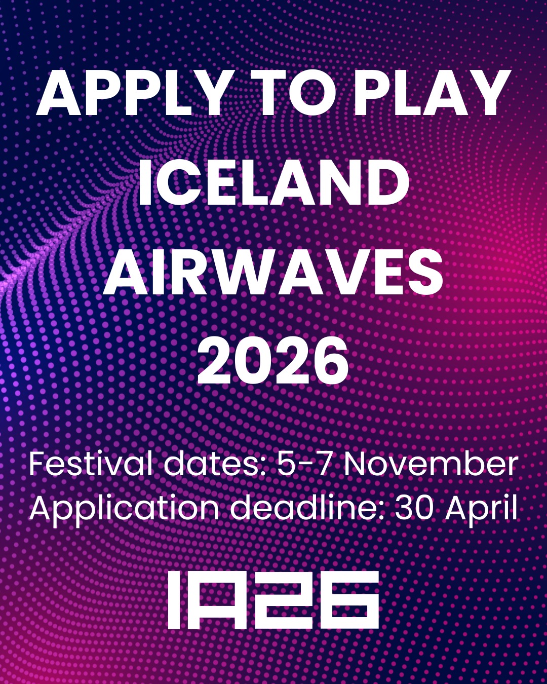 Apply to play Iceland Airwaves